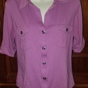 Pink Pocketed Shirt Size Medium
